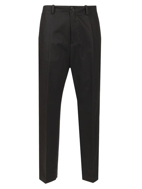 Regular Fit Trousers Black