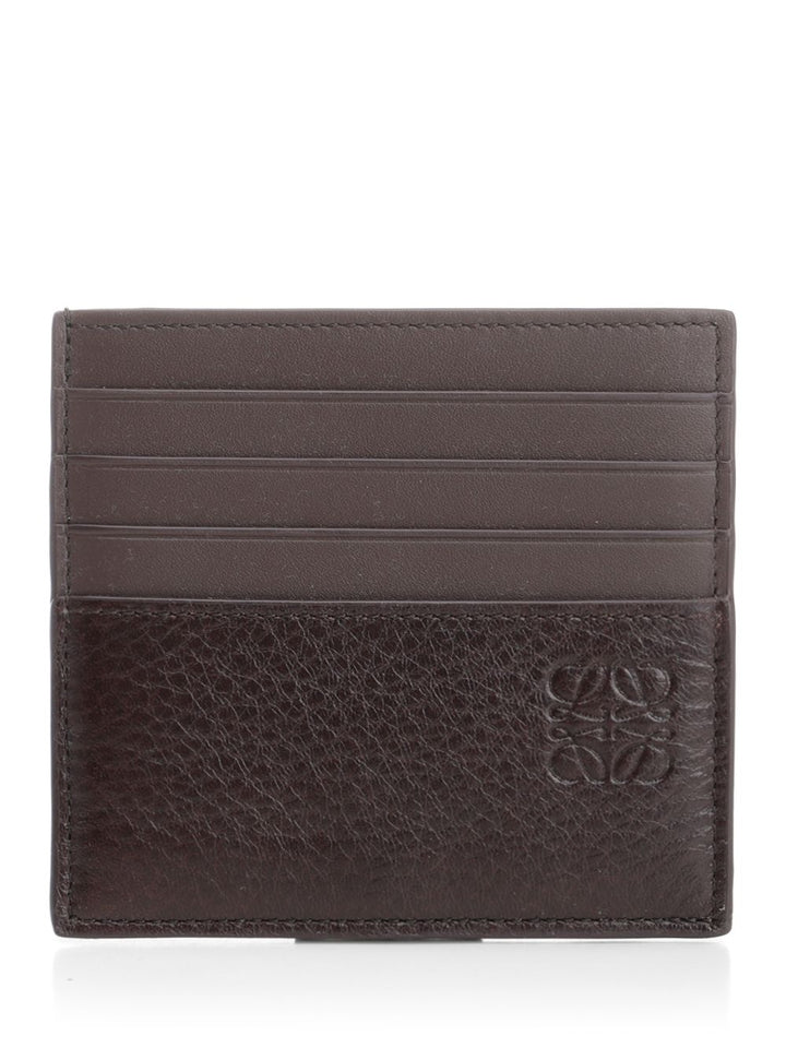 Loewe Brown Card Holder With Logo Wallets - Brown | f539b289d70b1ed9c9bc9cb6c195189310bce41d