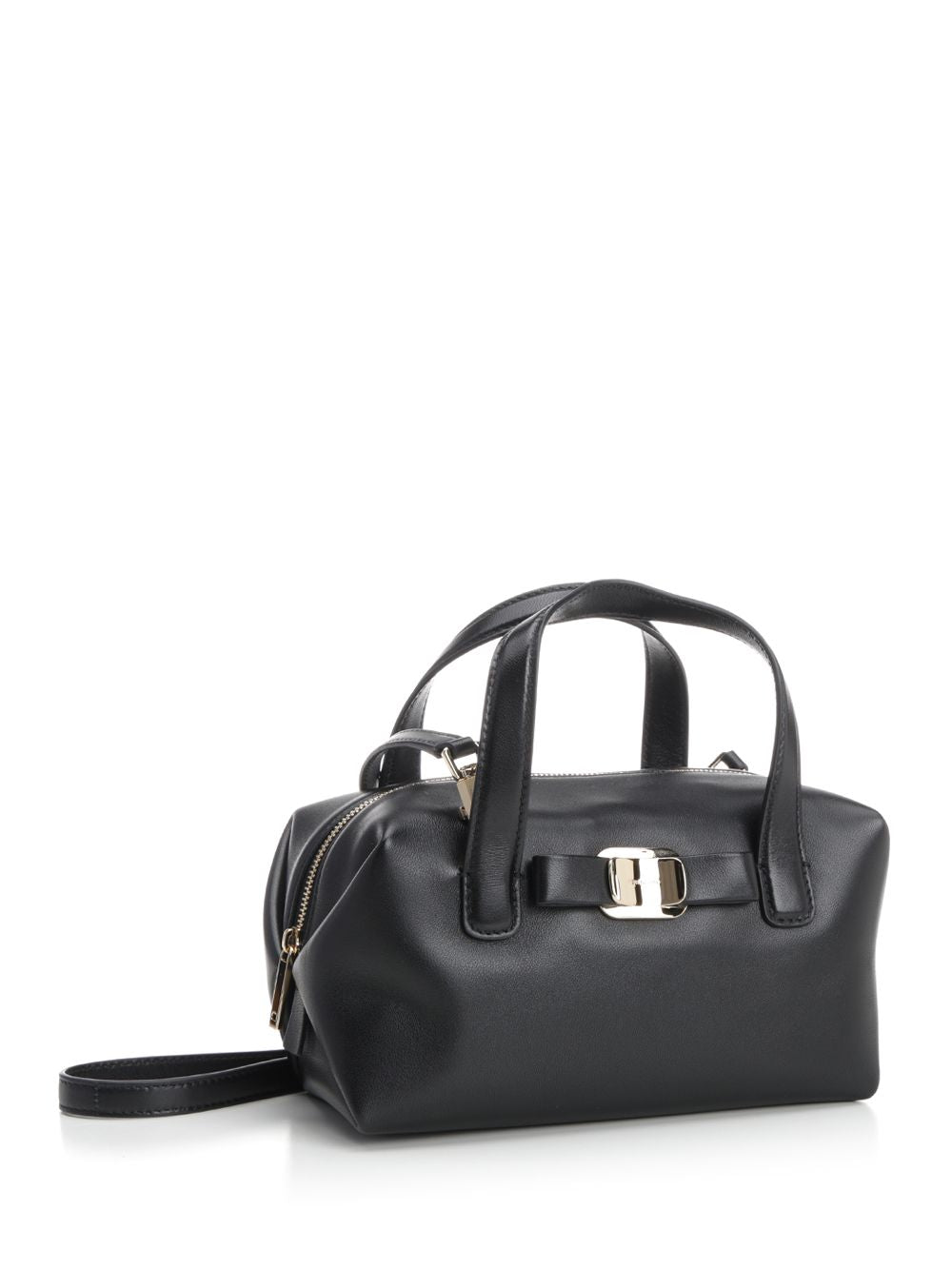 Ferragamo Mini Bag With Shoulder Strap Handbags - Black | c1c1a853802d65892a073d45fe613c9b4b21b071