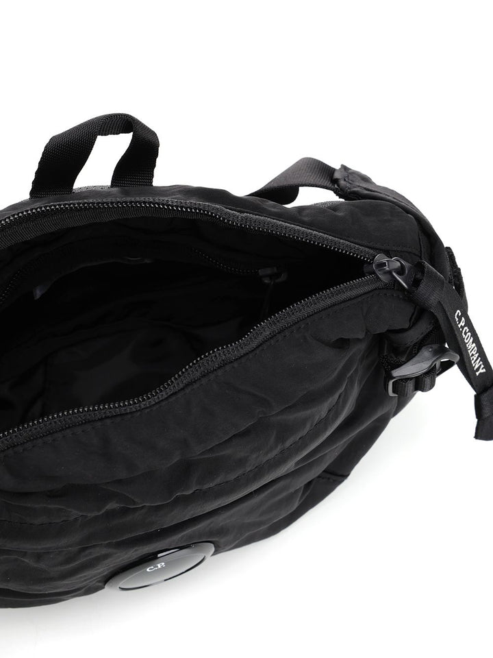 C.P. Company Nylon B Crossbody Pack Belt Bags - Black | 79ddf6bdc00a0054ecf3a4b5ff9567284bb1cc54