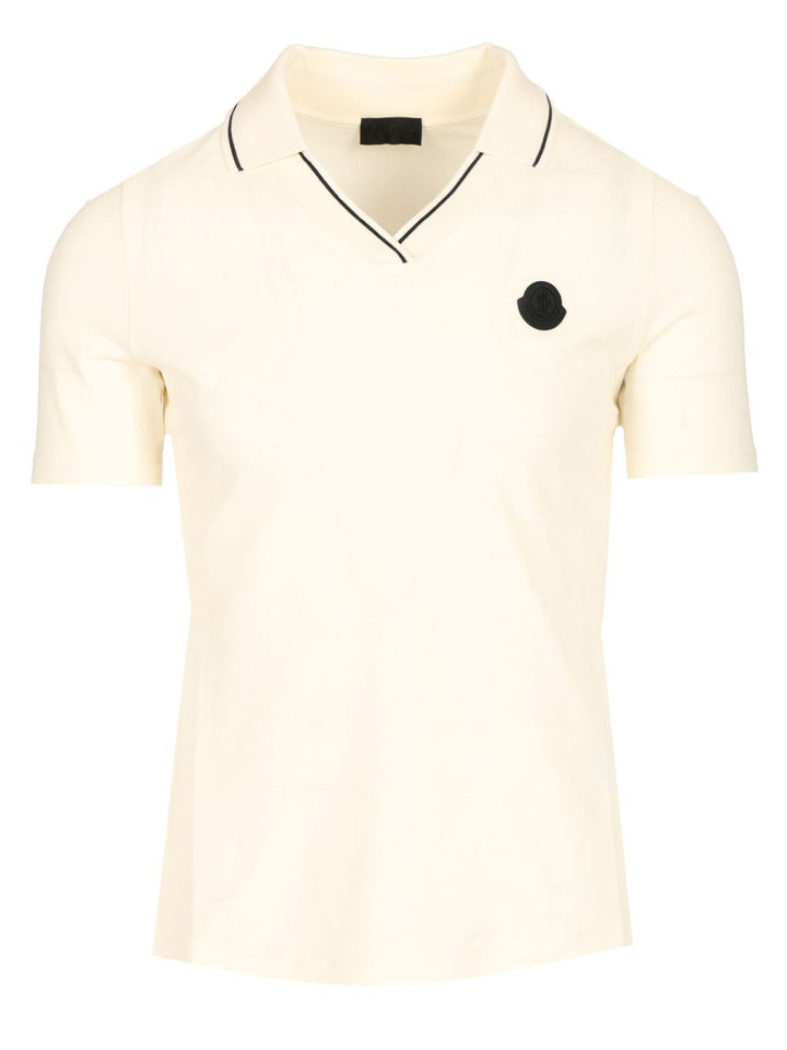 Moncler Stretch Piquet Polo shirt - White | 505bd43cdb3ded2786f6616094679982437f8b97