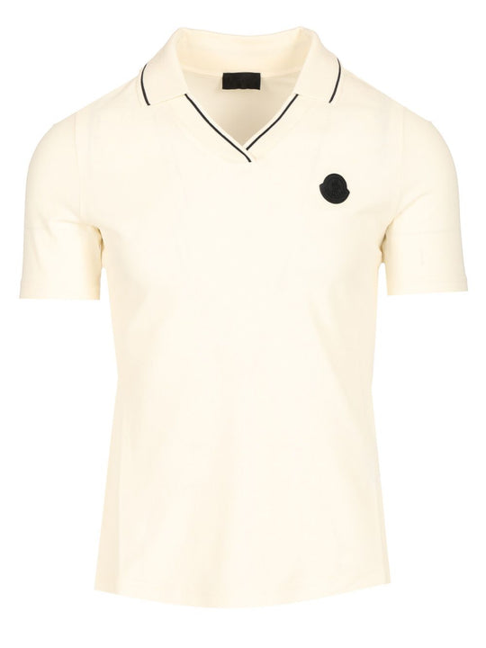 Stretch Piquet Polo Shirt White