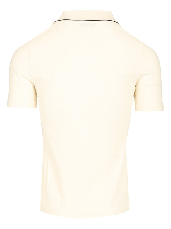 Moncler Stretch Piquet Polo shirt - White | 7498cbb0706b55235ca1d15727e69158a2ae29f2