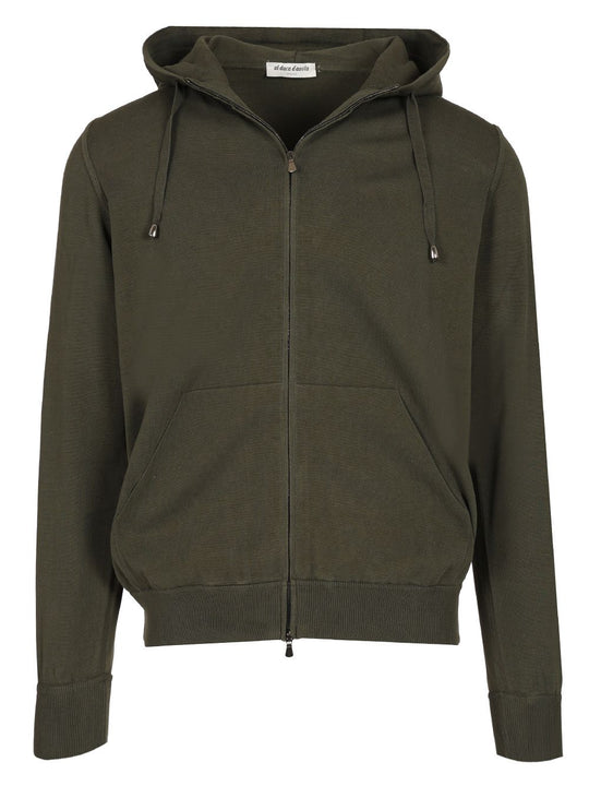 Green Cotton Sweatshirt Knitwear Green