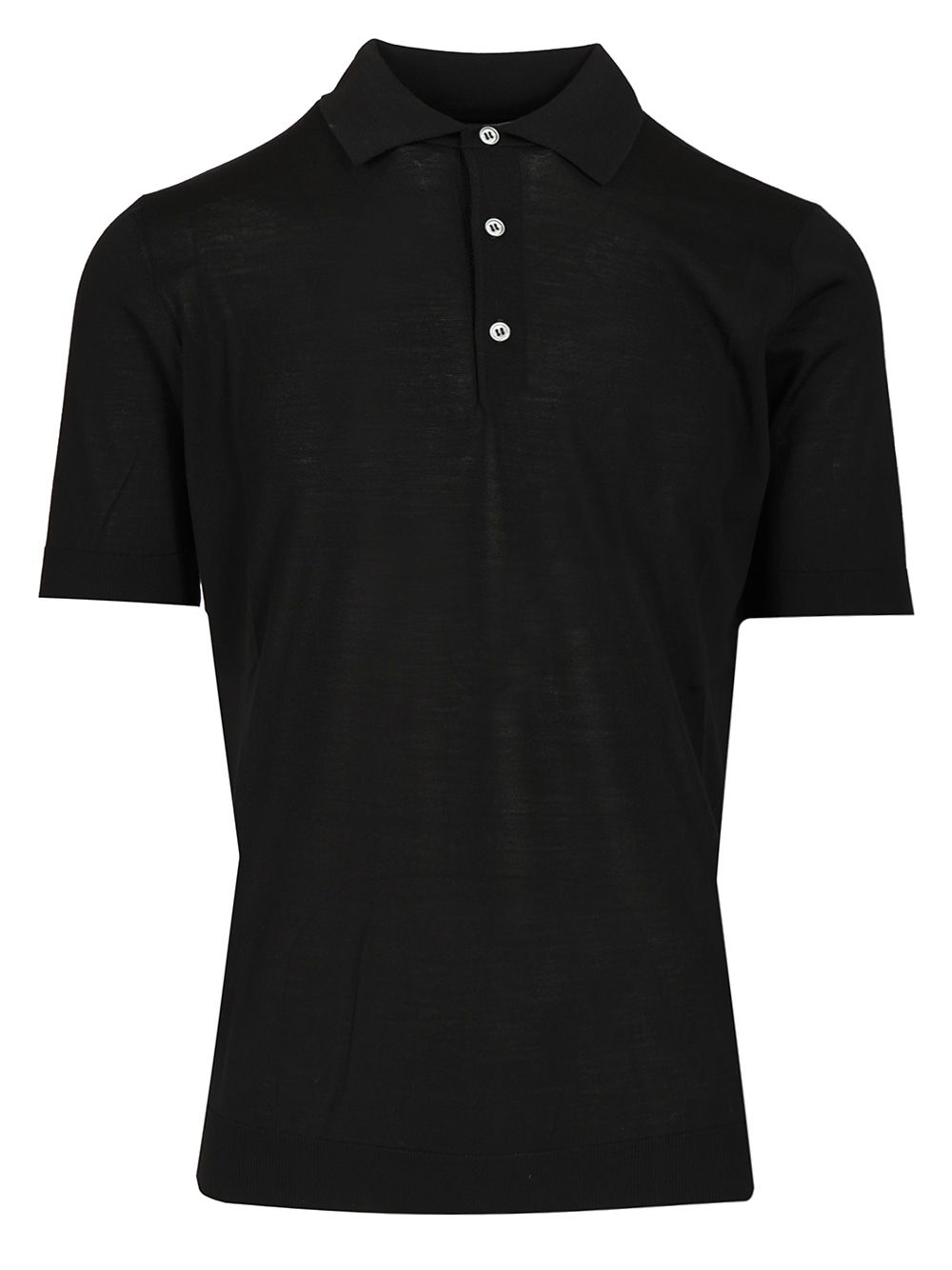 Filippo De Laurentiis Wool Polo shirt - Black | 0e8a7d7ef3ef75a7cf8795b36fa3eeb33eb04bbd