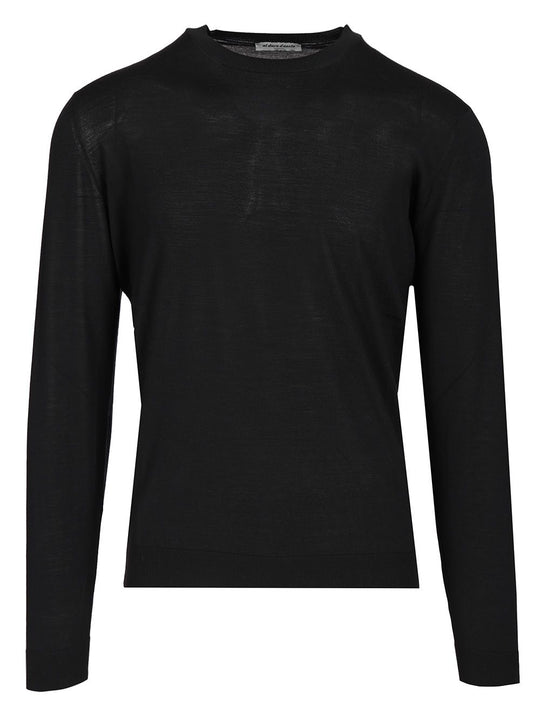 Super 180s Wool Sweater Knitwear Blue