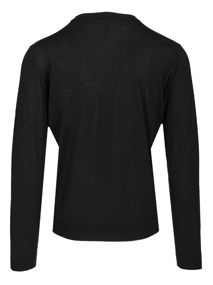 Filippo De Laurentiis Super 180s Wool  Sweater Knitwear - Blue | 341c0c8702aa9b4a9308f6c79336ab2f1f3db2fc