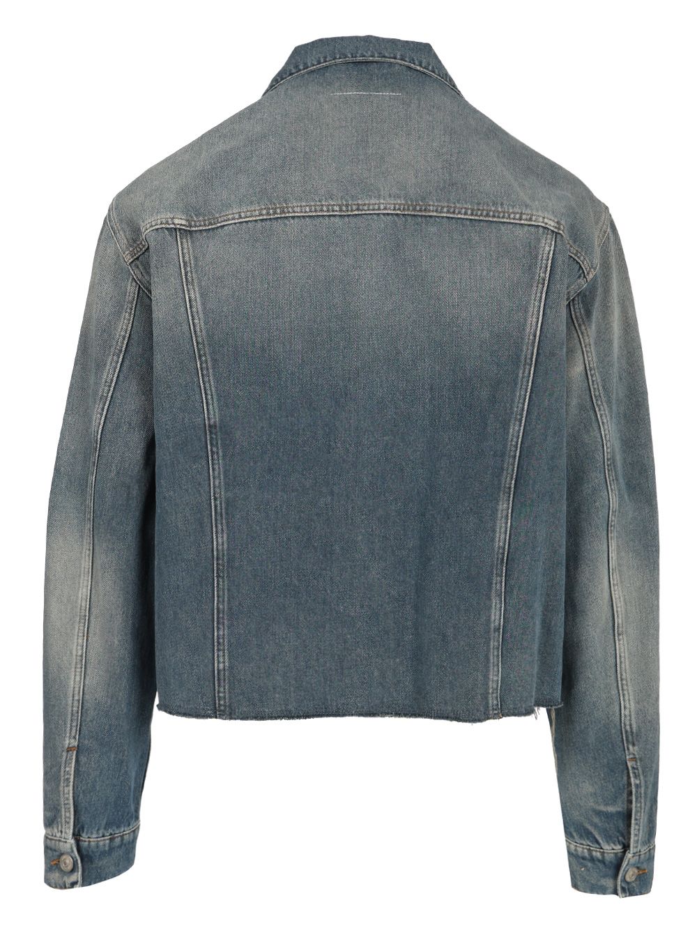 Mm6 Maison Margiela Denim Jacket Jackets - Blue | c725a241316fcedec4d84bfdf3316fffccaf9837
