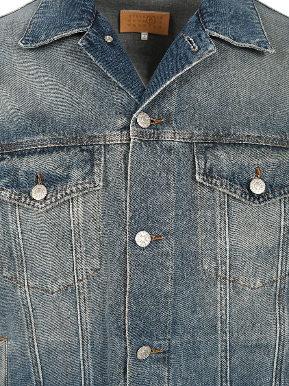 Mm6 Maison Margiela Denim Jacket Jackets - Blue | 568ec5d9b390679ca12b5f7e7ae57dab3e88ca61