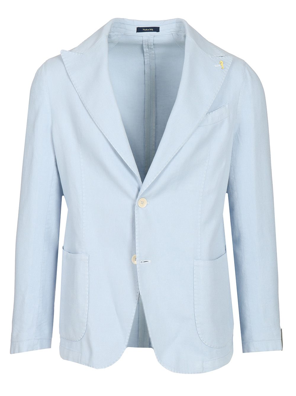 Guarinucci Cotton Linen Blazer Jackets - Light blue | c1a2ac0d384a1b279830b942c1c9c5067354a134