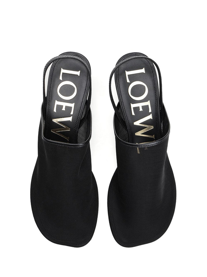 Loewe Petal Sandals - Black | 559601309bfdecdb67324fc954732a03273c9378