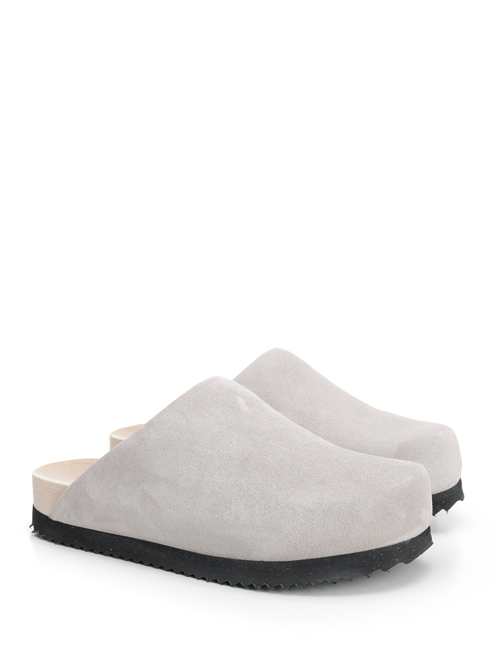 Wud Suede Clogs Sandals - Grey | a9e9c4192699ebdf6c748981d008f756525f200a