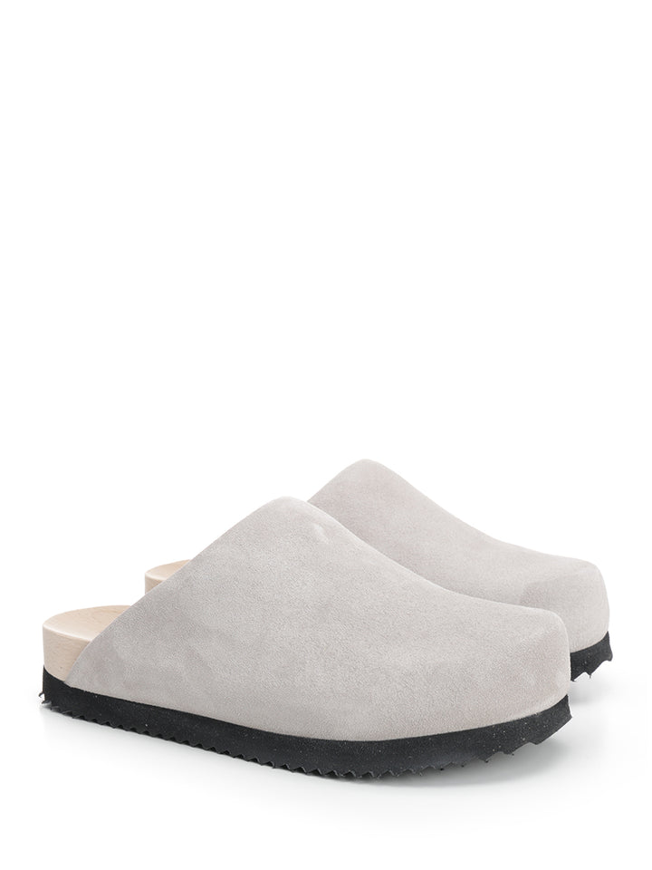 Wud Suede Clogs Sandals - Grey | a9e9c4192699ebdf6c748981d008f756525f200a