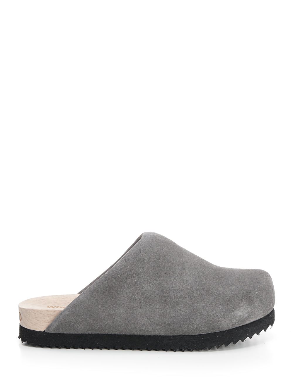 Wud Suede Clogs Sandals - Grey | 84153900f6a1144d0903d07f8814b76f019bcf9b