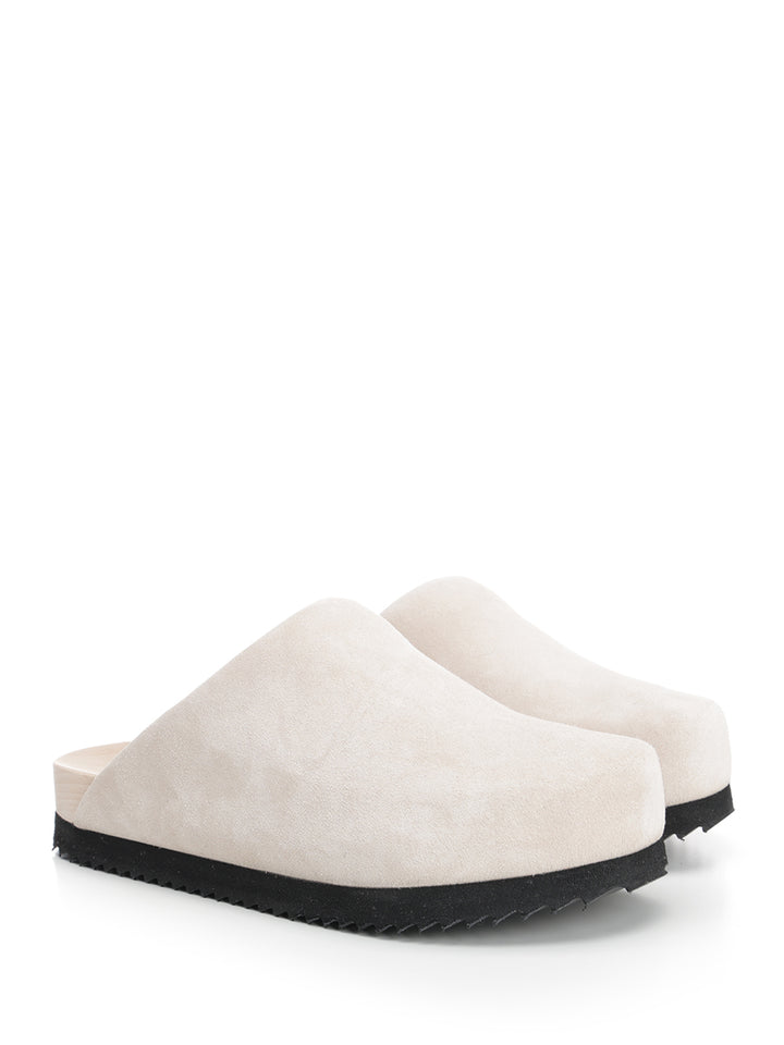 Wud Suede Clogs Sandals - Beige | 2d39730120ae7cd16bd20cb064aee47b9f3c38cf