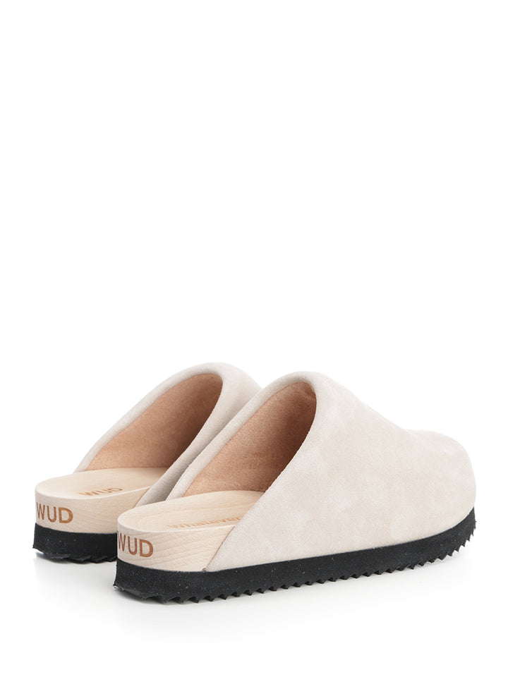 Wud Suede Clogs Sandals - Beige | 30503df6eaf0b5a0872cee61d84189465c8bb88b