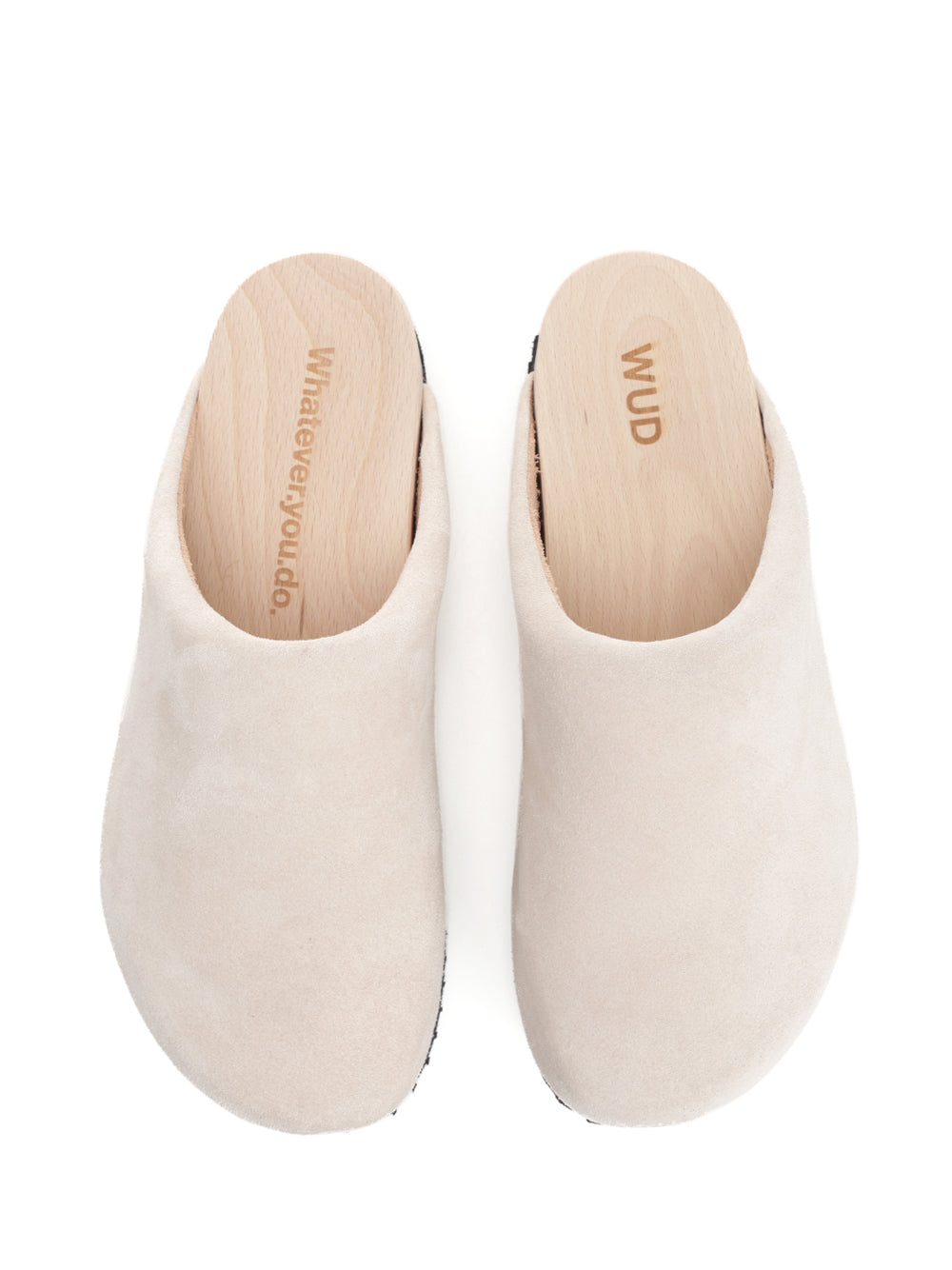 Wud Suede Clogs Sandals - Beige | ce83f12f0036eca1ed163917bff73ce98e97f52f