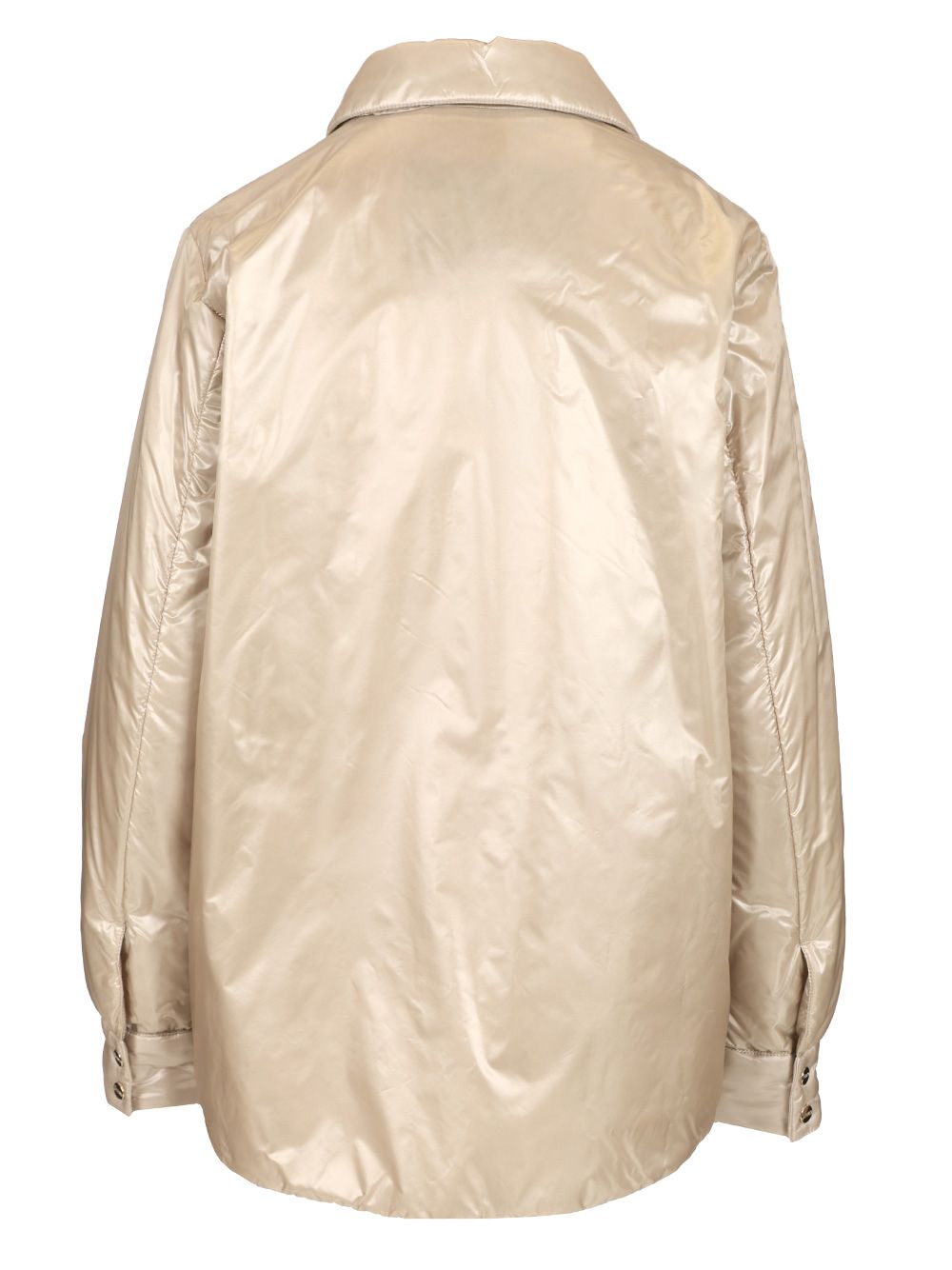 Herno Padded Nylon Overshirt Jackets - Beige | 1948ac9c1247b3c29d0bc13182a8340d9e5871d5