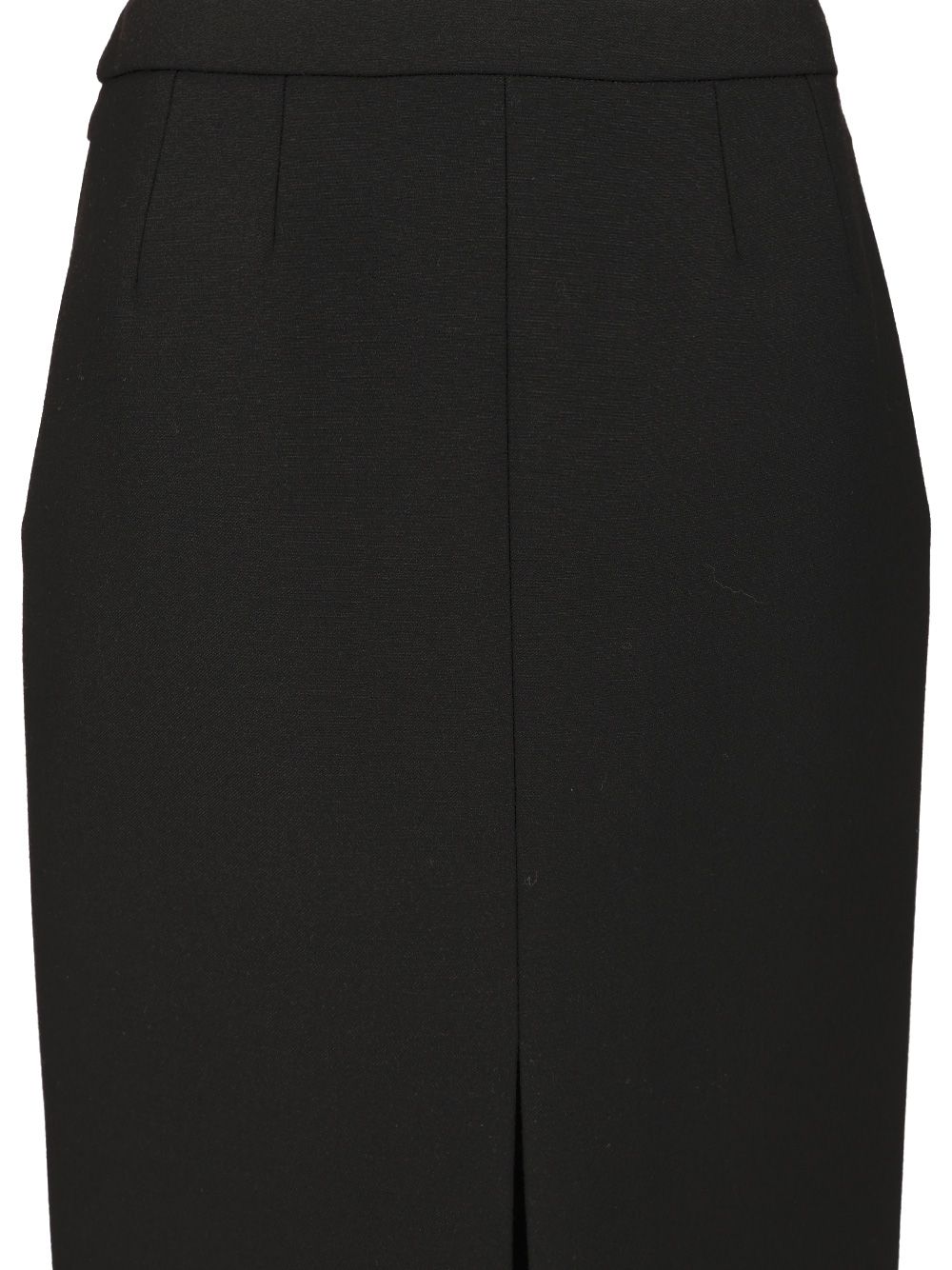 Dolce & Gabbana Wool Midi Skirt With Slit Skirts - Black | 56ec40ccfeadb783f62dad3806cc05db8f216688