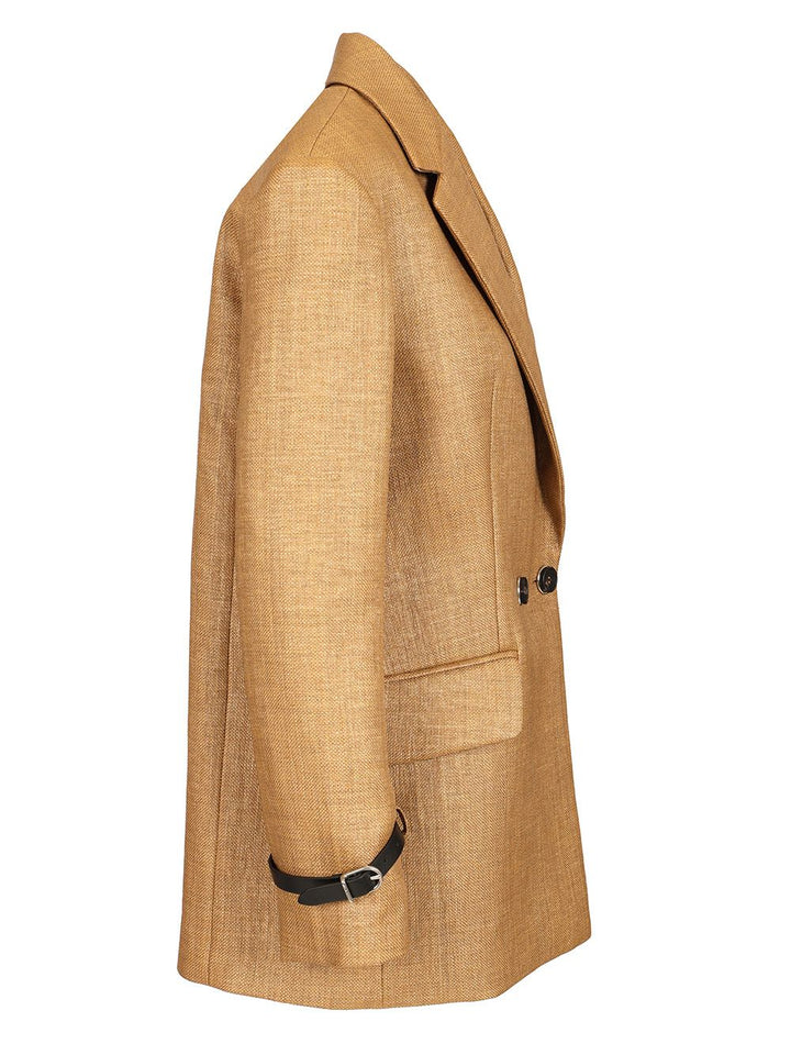 Durazzi Milano Double Breasted Tailored Jacket Jackets - Beige | 08ef28f98cd09e8c49cd08ad3b87cfcf694a8642