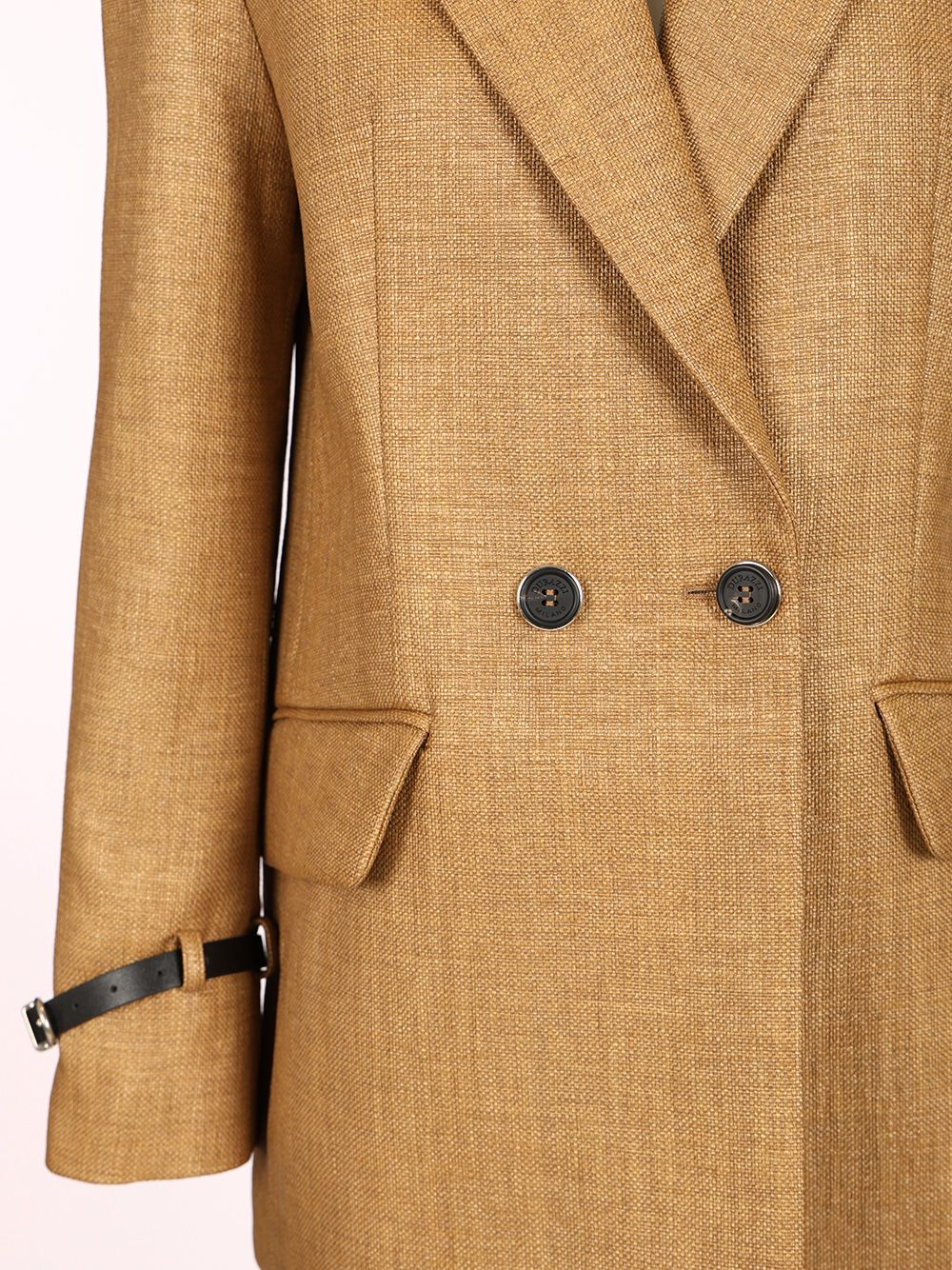 Durazzi Milano Double Breasted Tailored Jacket Jackets - Beige | 56e9dc77056450692364303b9565f9400d2cdb1f
