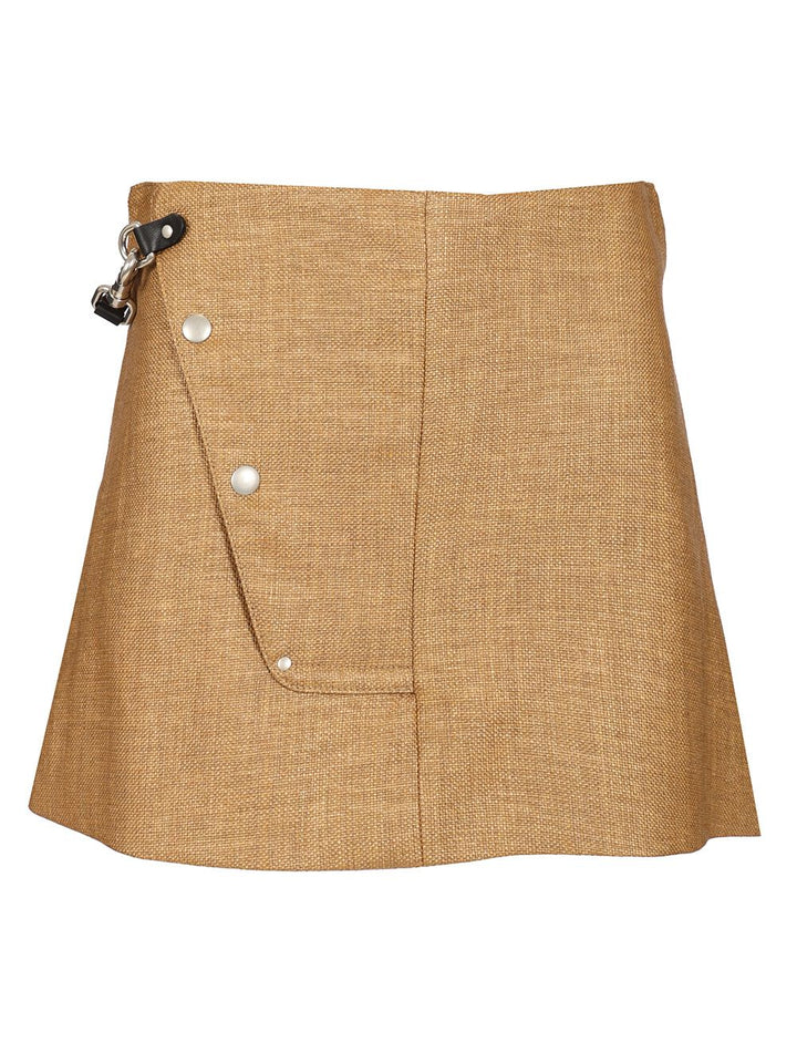 Durazzi Milano Rafia Mini Skirt Skirts - Beige | e9cd9492c38437fbd2063d78bc88167f09540a5f