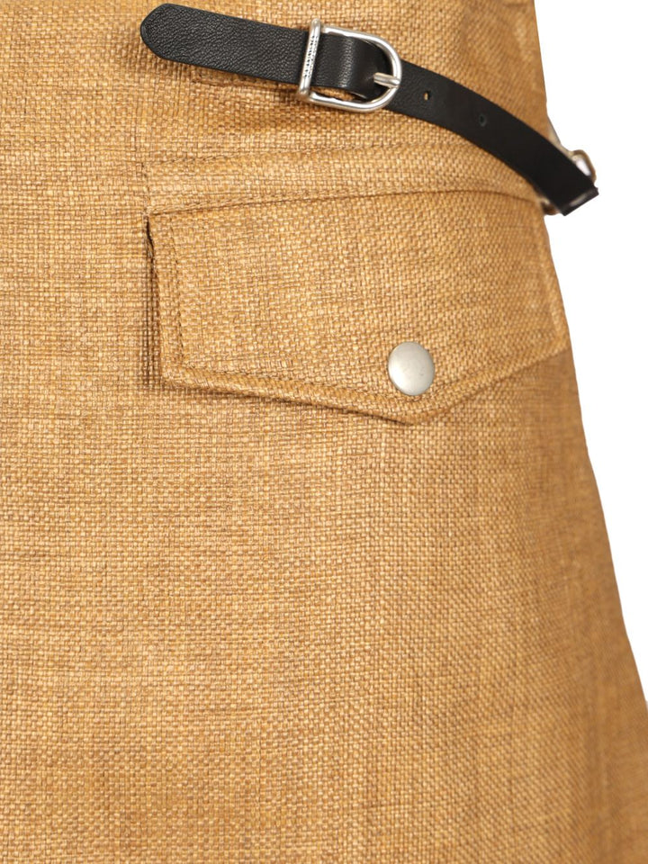 Durazzi Milano Rafia Mini Skirt Skirts - Beige | 1ef8cfd4e363f1fb06e4f4f40234ee6694eb17a6