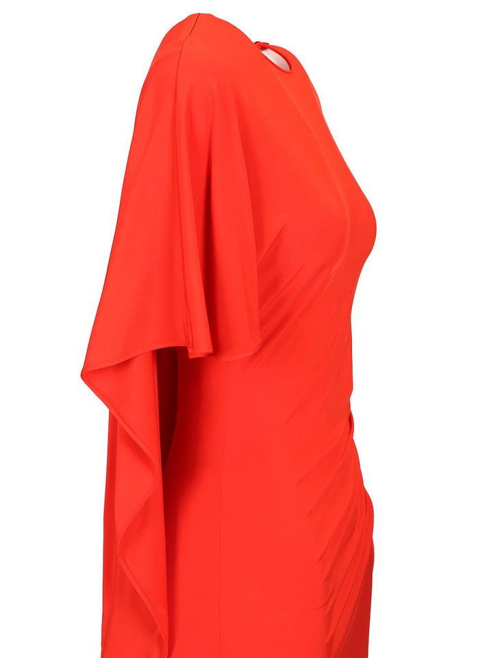 Stella Mccartney Asymmetrical Cape Maxi Dress Dresses - Red | d79bba3878ec071503f5eb87155bc313e33ec8cc