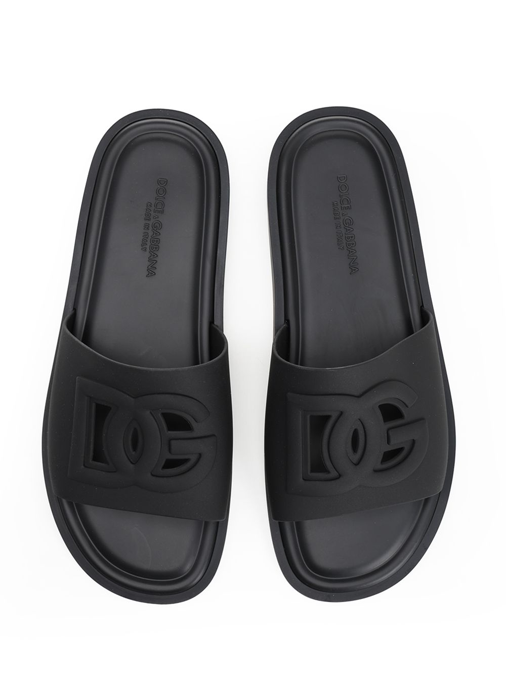Dolce & Gabbana Slide Beachwear Sandals - Black | ddeb8c366ee5339aa06c85f78ef087f410975d1e
