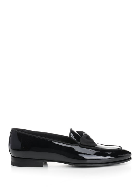 Patent Leather Moccasin Scarpe Basse Black