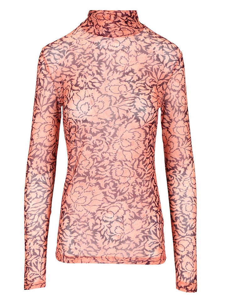 Dries Van Noten Stretch Tulle Turtleneck Knitwear - Multicolor | 0c287d6120099dd67892c8807c995f5bab04ebeb