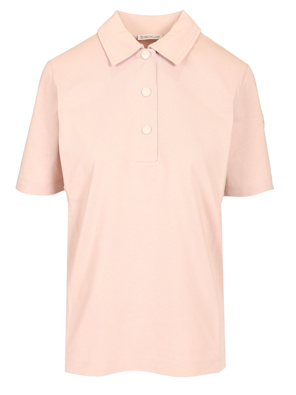 Moncler Short Sleeve Polo Polo shirt - Rose | 284e87749d45a704e08bc01d8b5bb1e78765480f
