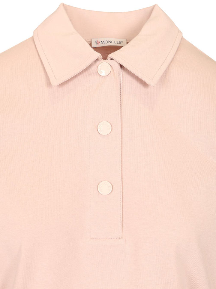 Moncler Short Sleeve Polo Polo shirt - Rose | 11a8e0f43af4805beb9dcaad46d6658479c50e68