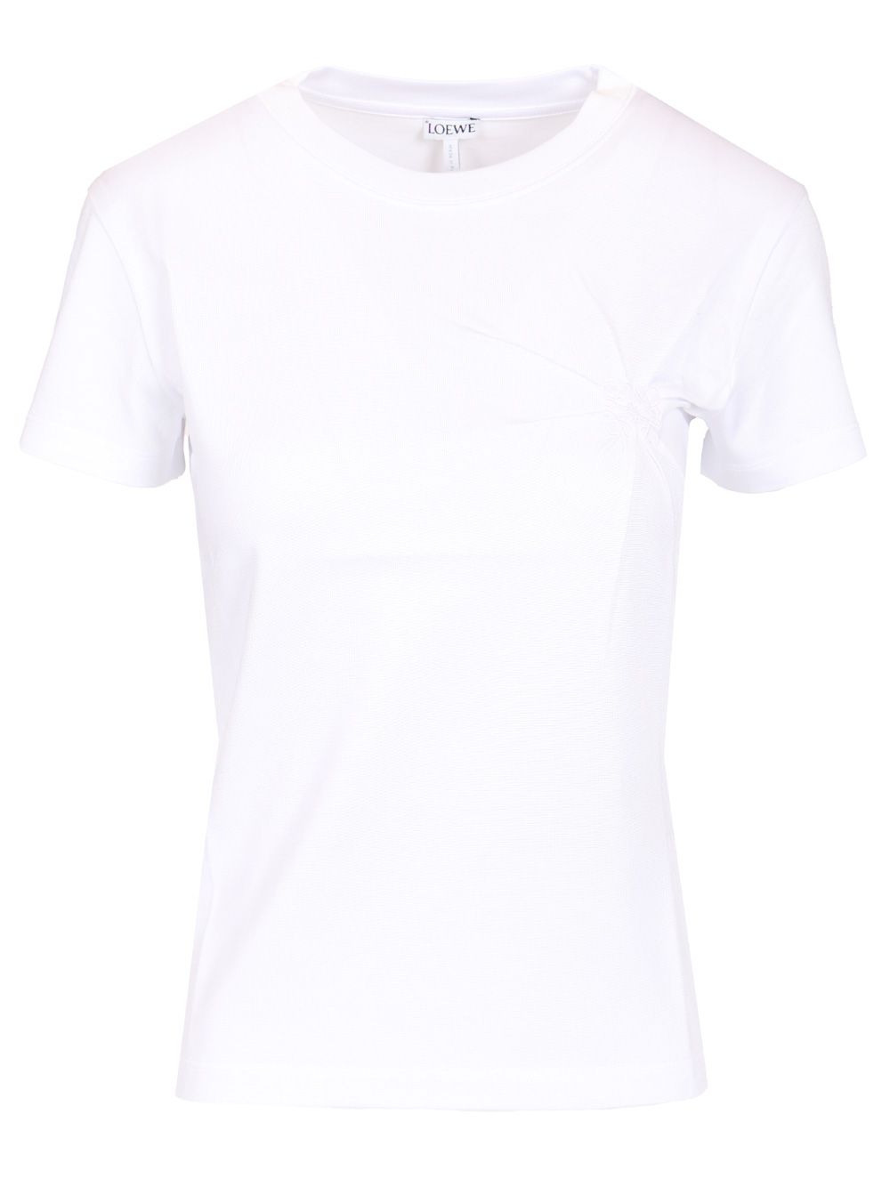 Loewe With Embroidery T-Shirt - White | bcac583e88cbc0dab137f48fcdb58cda60575129