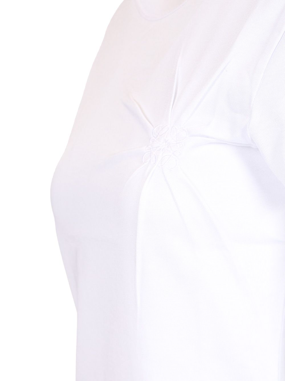 Loewe With Embroidery T-Shirt - White | c1e6f76773bdb5a506adb2aa16a5eee7d69e3a64