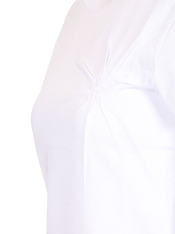 Loewe With Embroidery T-Shirt - White | c1e6f76773bdb5a506adb2aa16a5eee7d69e3a64