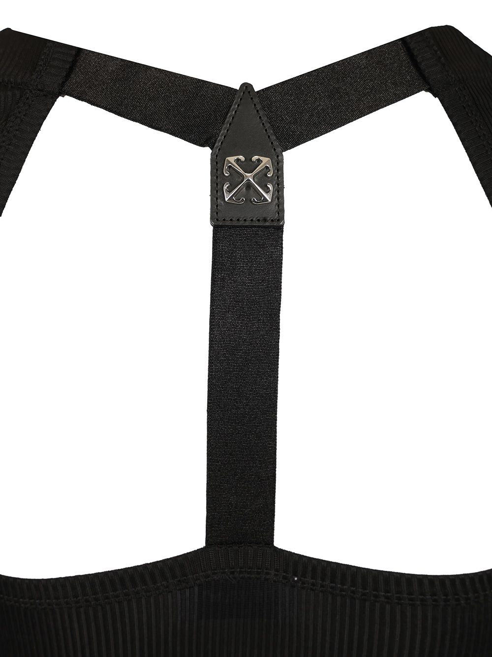 Off-White Black Ribbed Top Tops - Black | 98cd6be563c0cbd0b4a5b9f38256367d8037859c