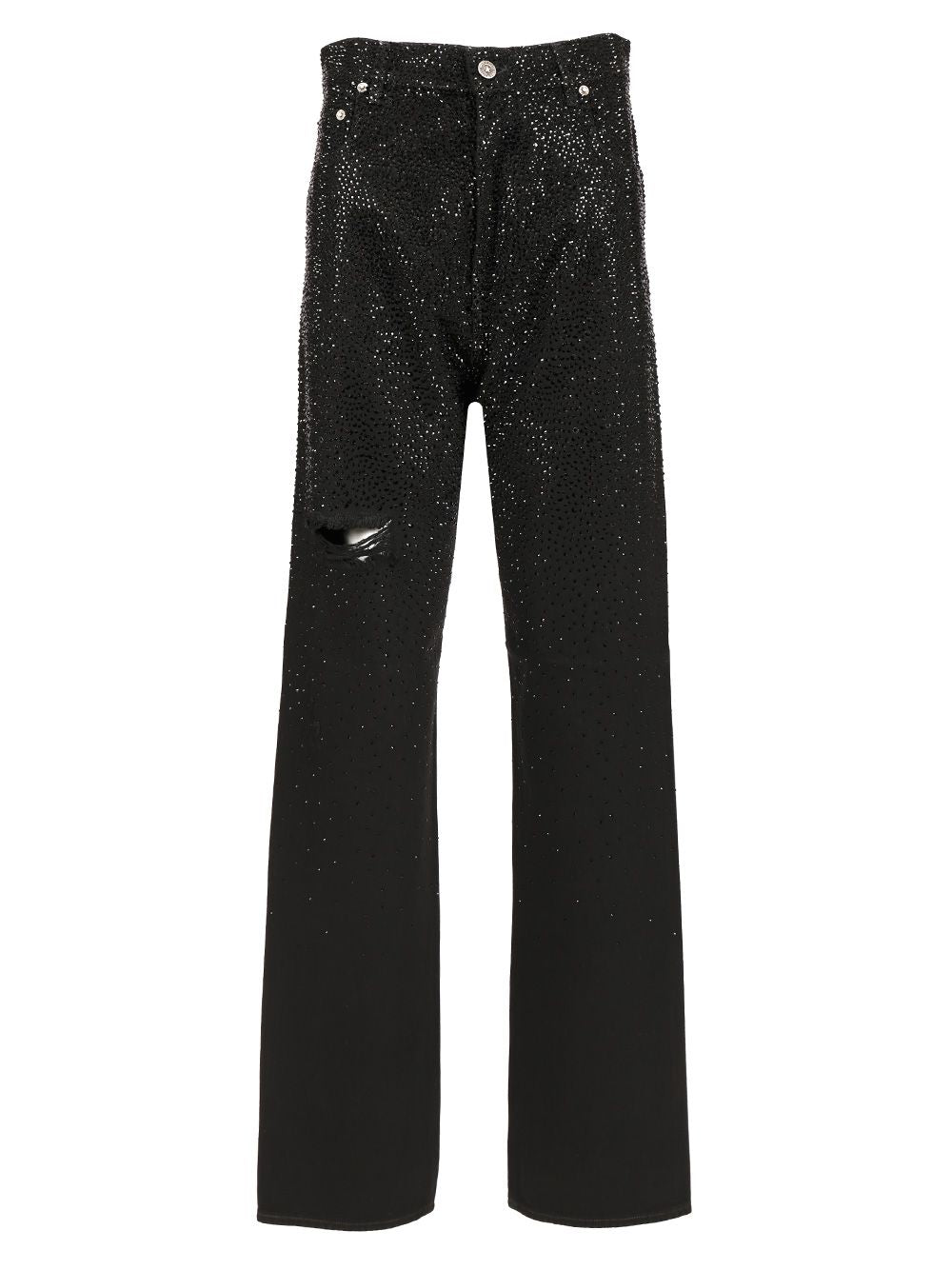 Golden Goose Deluxe Brand Denim  With Crystals Trousers - Black | 4bcff50dbb537b4bfde93b444409f025b9478017