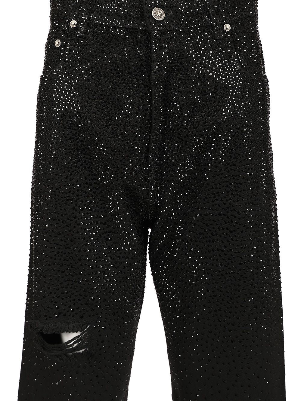 Golden Goose Deluxe Brand Denim  With Crystals Trousers - Black | 2f070c98c656e3a9a1d493d723b2bfa536c2984f