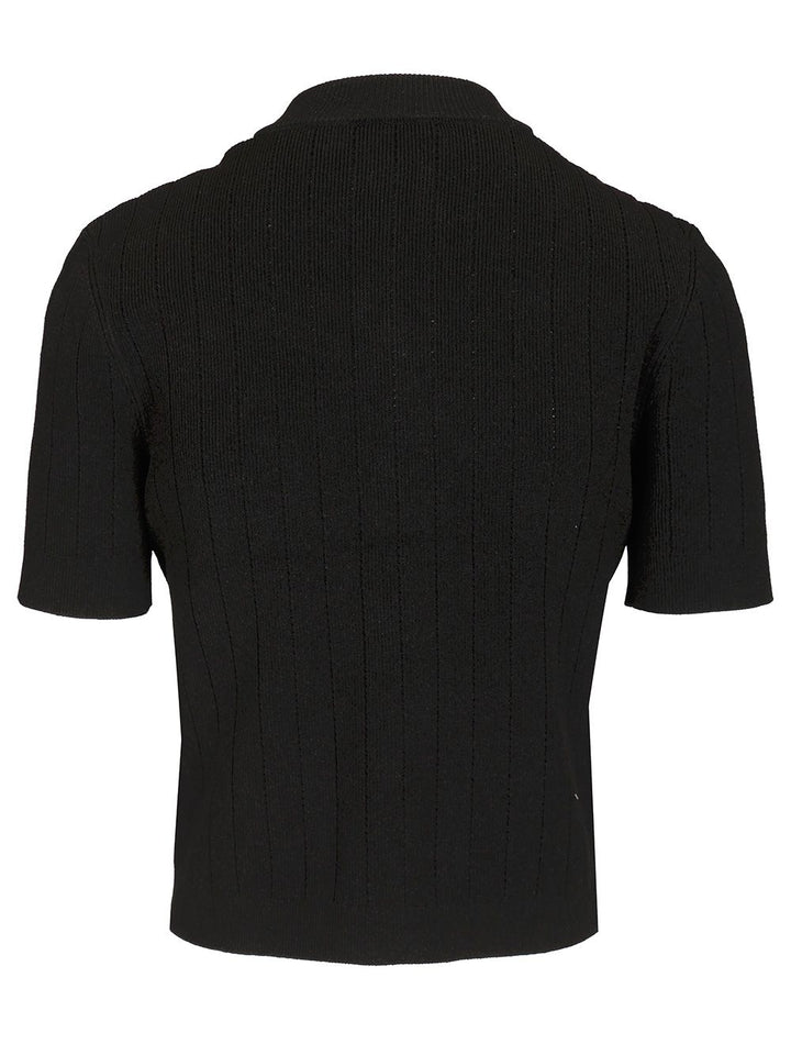 Balmain Fine Ribbed Knit Cardigan Knitwear - Black | 1d4910c28028d7a50d89ab10a38ccba6325d8fb9