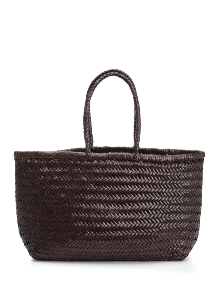 Dragon Diffusion Large  Woven Leather Basket Handbags - Brown | 43d0a21f5e2063300114dab7580b2ca094fff8f0