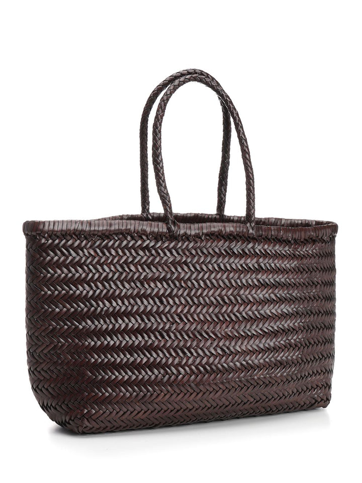 Dragon Diffusion Large  Woven Leather Basket Handbags - Brown | 4f0d1b61d24457b9ce144ca8406709864d4024af