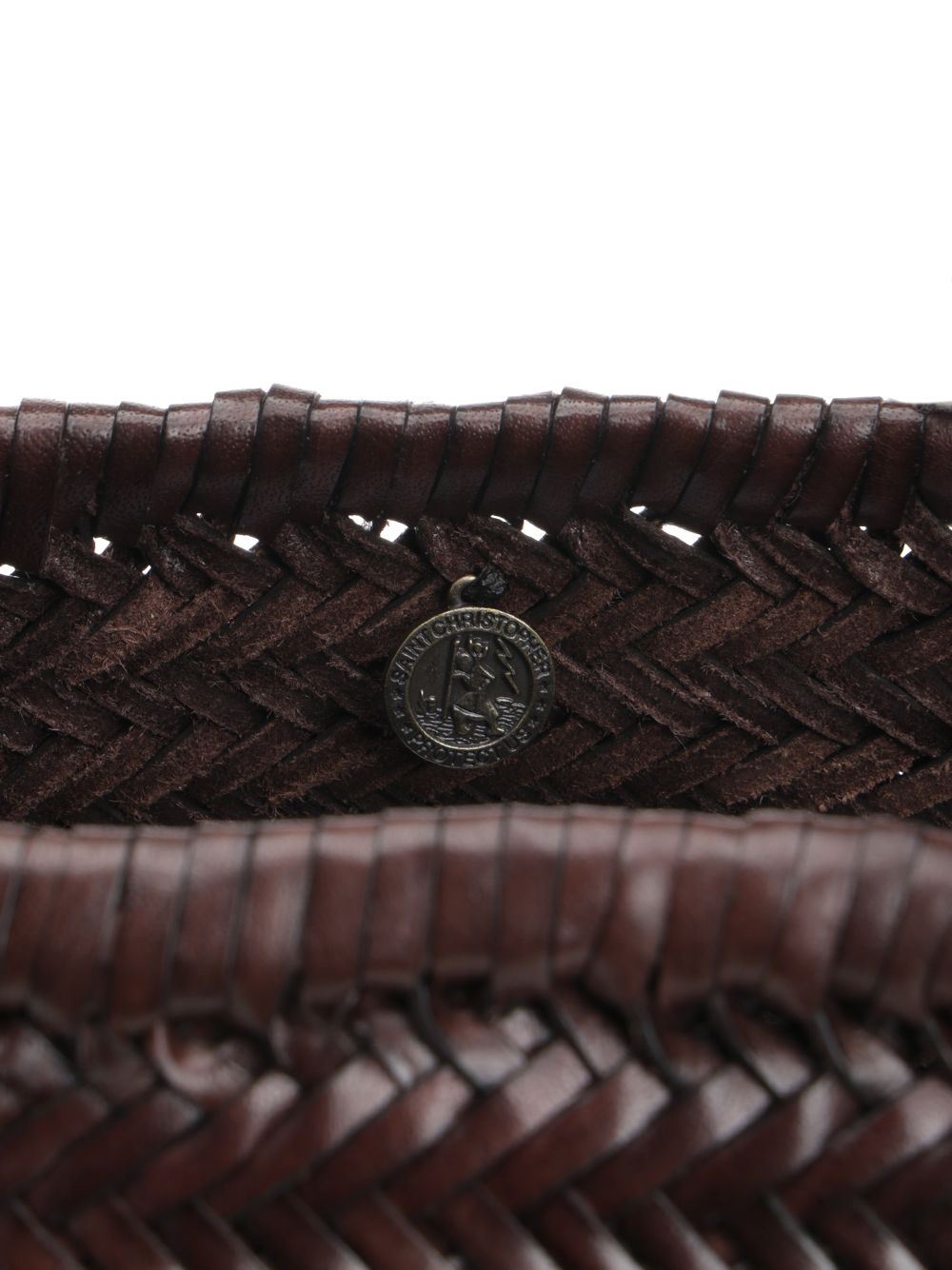Dragon Diffusion Large  Woven Leather Basket Handbags - Brown | 20199e071a9b275bdfa5de6d4843e54830c98f7d