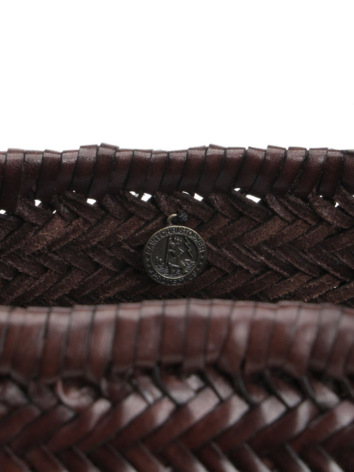 Dragon Diffusion Large  Woven Leather Basket Handbags - Brown | 20199e071a9b275bdfa5de6d4843e54830c98f7d