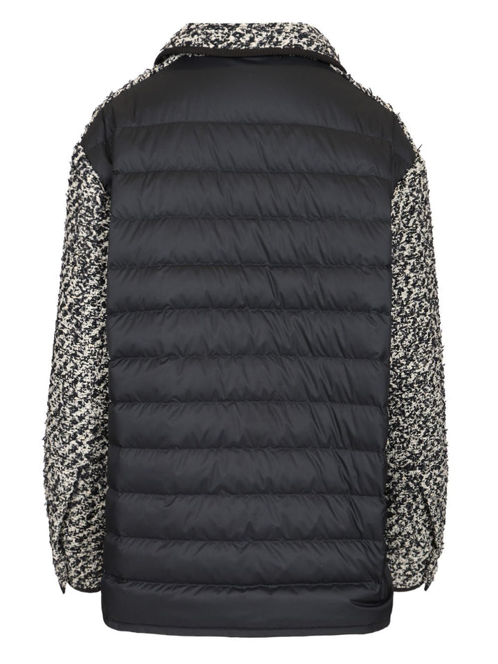 Moncler Padded Tweed Shirt Jacket Shirts - Black | 0e83917d3238d167de87edfc07c8ff29fb8bc7dc