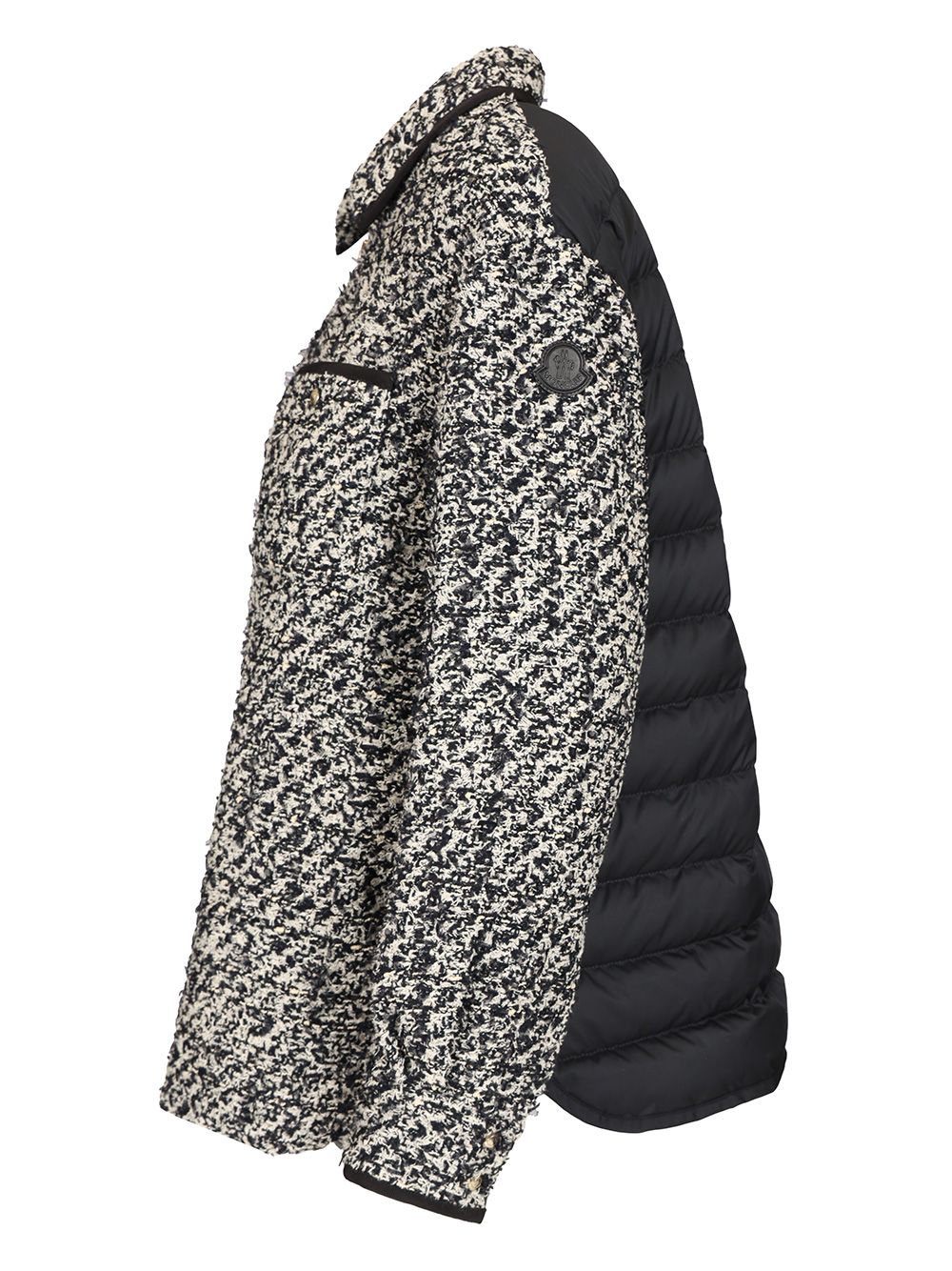 Moncler Padded Tweed Shirt Jacket Shirts - Black | 3486bcce0eb2d6913c87384effd7f81b43b9214b