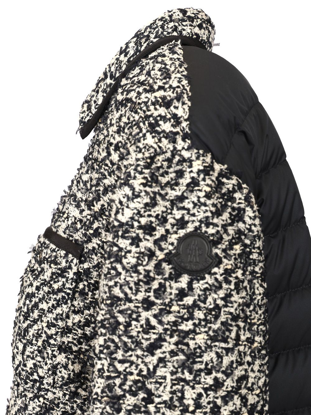 Moncler Padded Tweed Shirt Jacket Shirts - Black | 9e3d178b977d16fd7d7e8d720de8306cd29eff62
