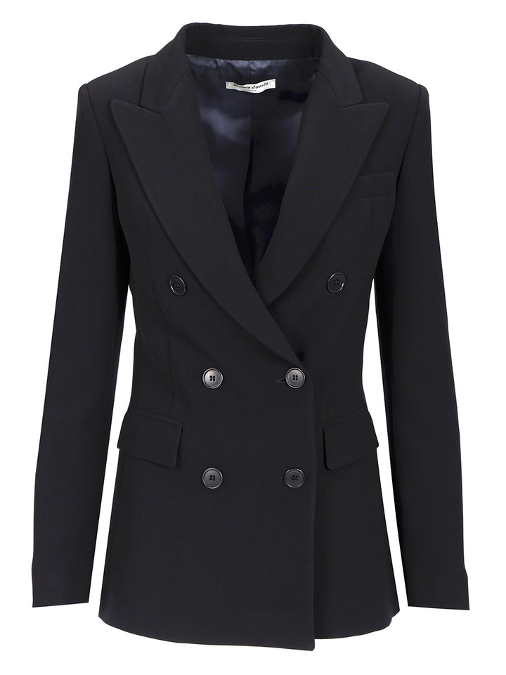 Al Duca D'Aosta Double-Breasted Blazer Jackets - Blue | 6203c28efefb458bba5fad69279c7c17e9470be3