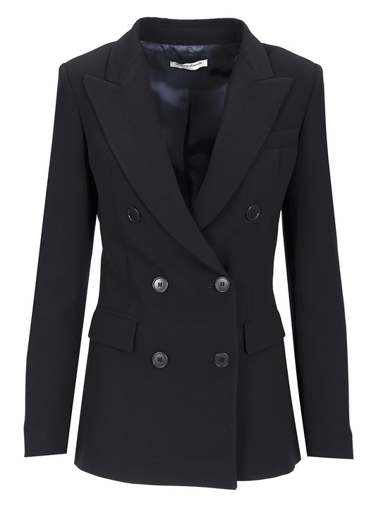 Double-Breasted Blazer Jackets Blue