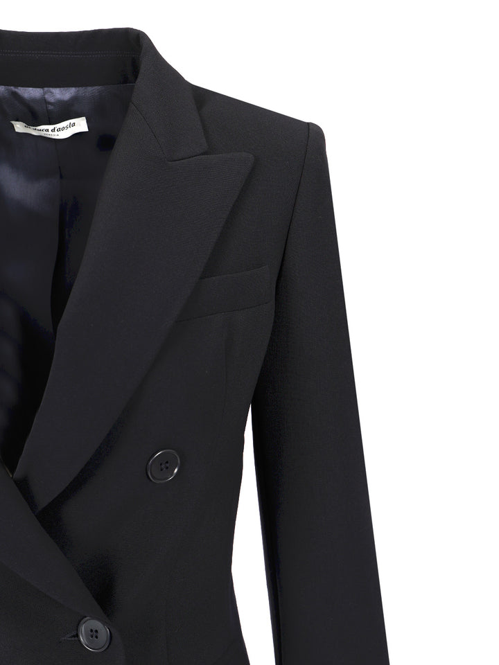 Al Duca D'Aosta Double-Breasted Blazer Jackets - Blue | 027853736cf2f5614d627809bb03a49bb3618b2f